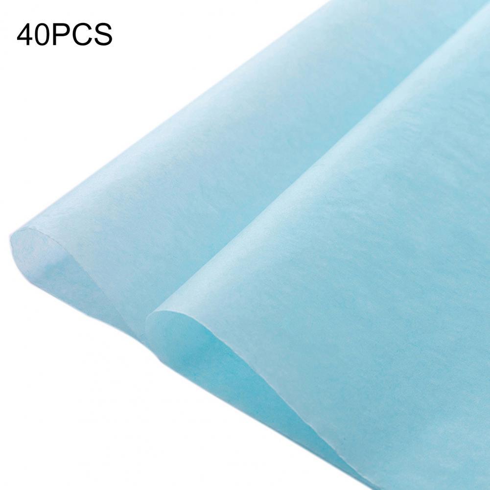 Easy Matching 40Pcs/Set Practical Wrapping Tissue Paper Flower Paper Flower Wrapping Paper Widely Applied for Wedding: Light Blue