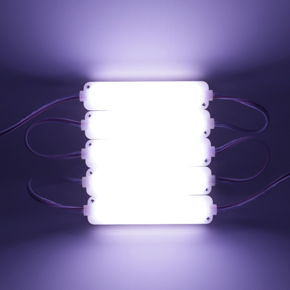 12V 24V COB Module Super Bright White Green Blue Pink IP67 Waterproof Advertisement LED Module 20pcs