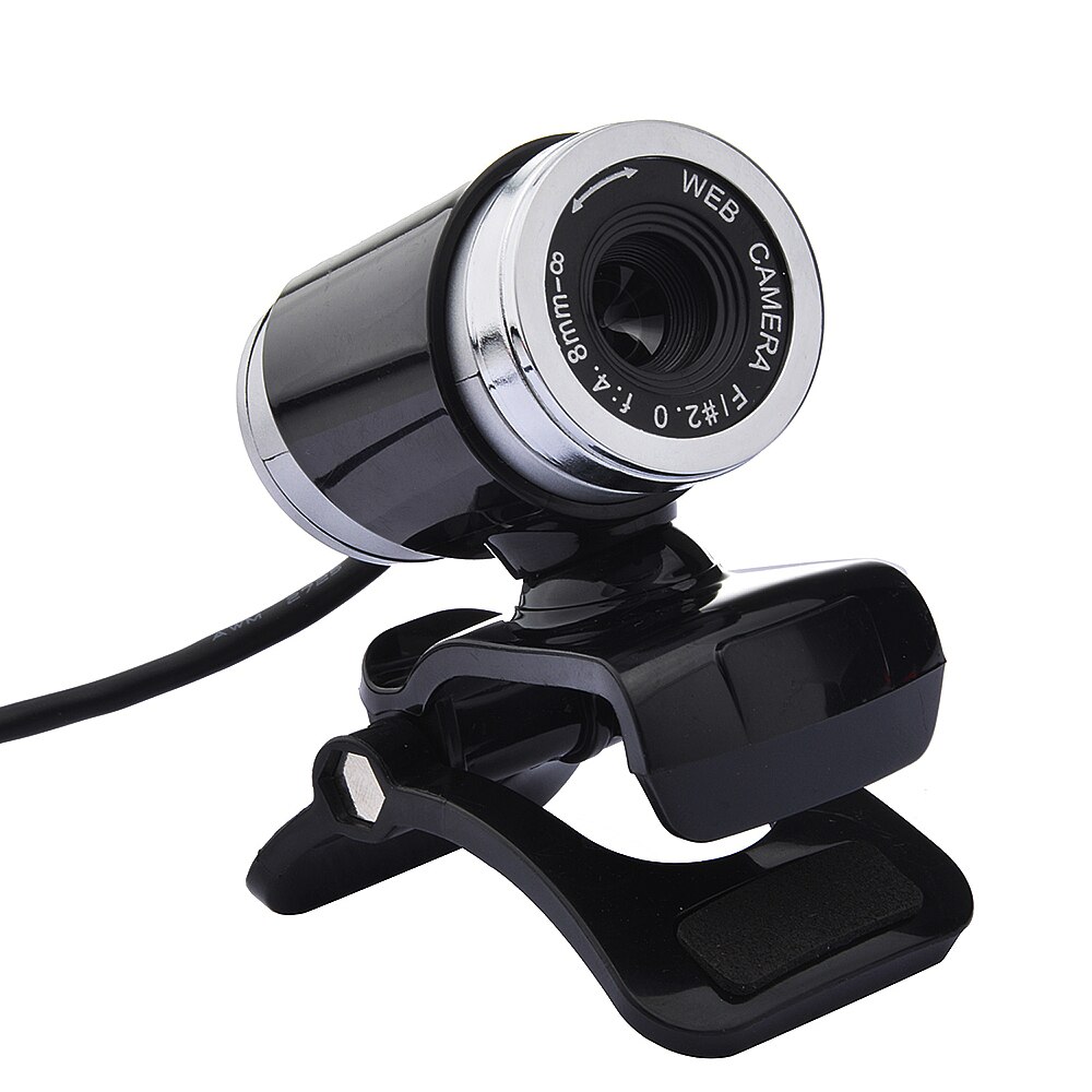 Usb 2.0 0.3 Miljoen Pixels Hd Camera Webcam Met Mic Clip-On 360 Graden Voor Desktop Skype Computer pc Laptop Black Web Camera