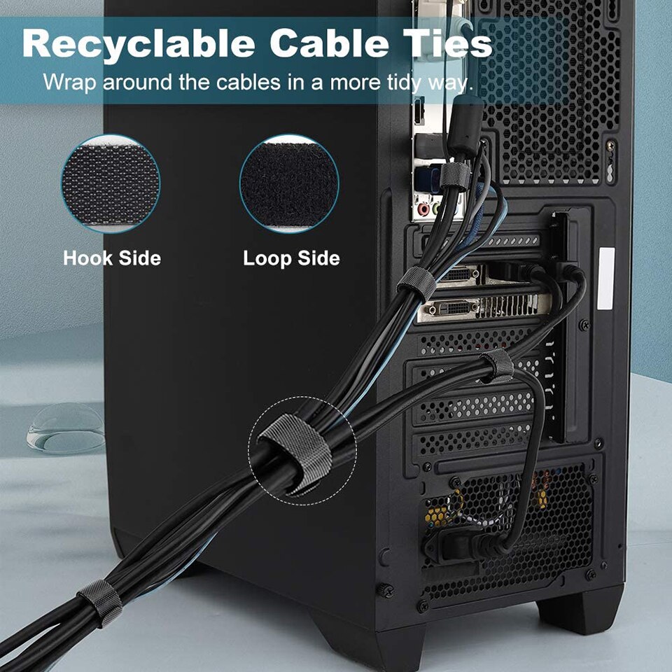 Desktop Kabelhaspel Organizer Met Kabelbinders Siliconen Usb Kabelmanagement Draad Houder Voor Office Mouse Hoofdtelefoon Smartphone