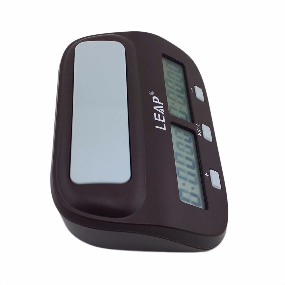 Compact Digital Chess Clock Count Up Down Timer Electronic Board Game Bonus Competition Master Tournament free