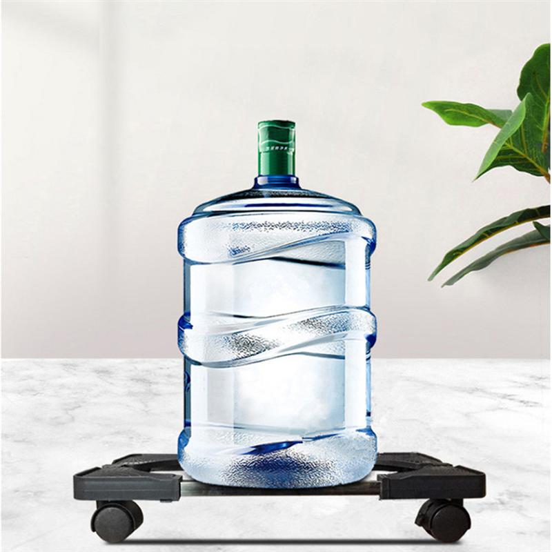 Computer Towers Stand Cart Mobile Adjustable Computer CPU Holder with Locking Caster Wheels for Computer Cases PC Black