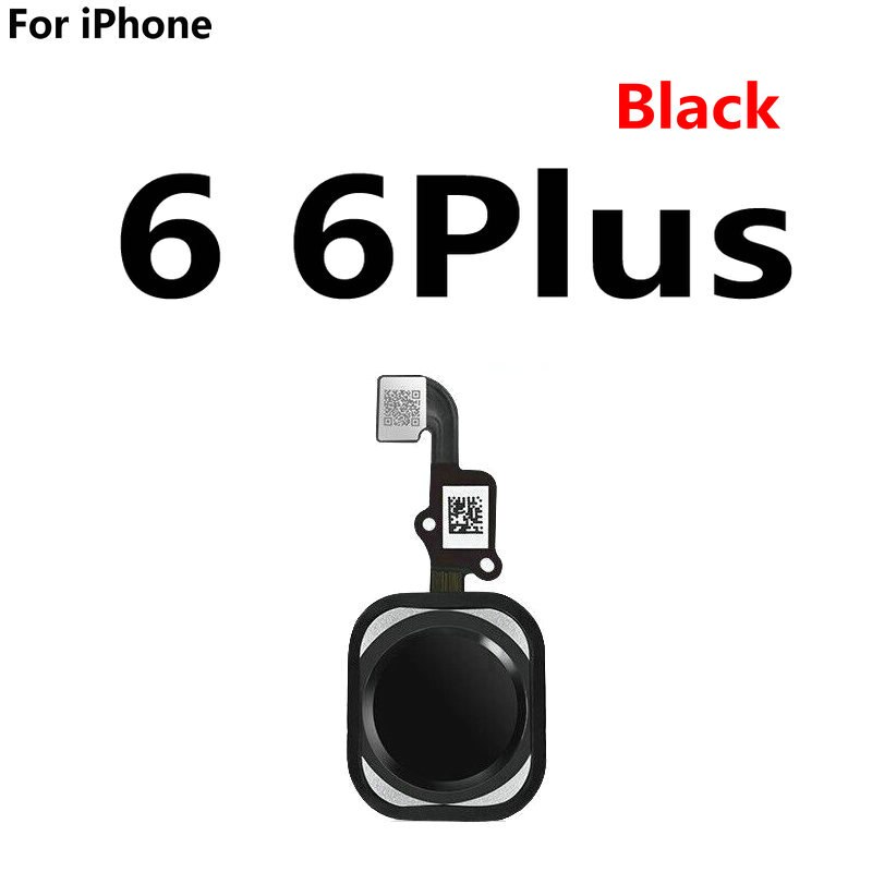 Home Button Vingerafdruk Scanner Return Key Flex Kabel Vervanging Voor Iphone 6 6S 4.7 / Iphone 6S Plus 5.5: For 6 6plus Black