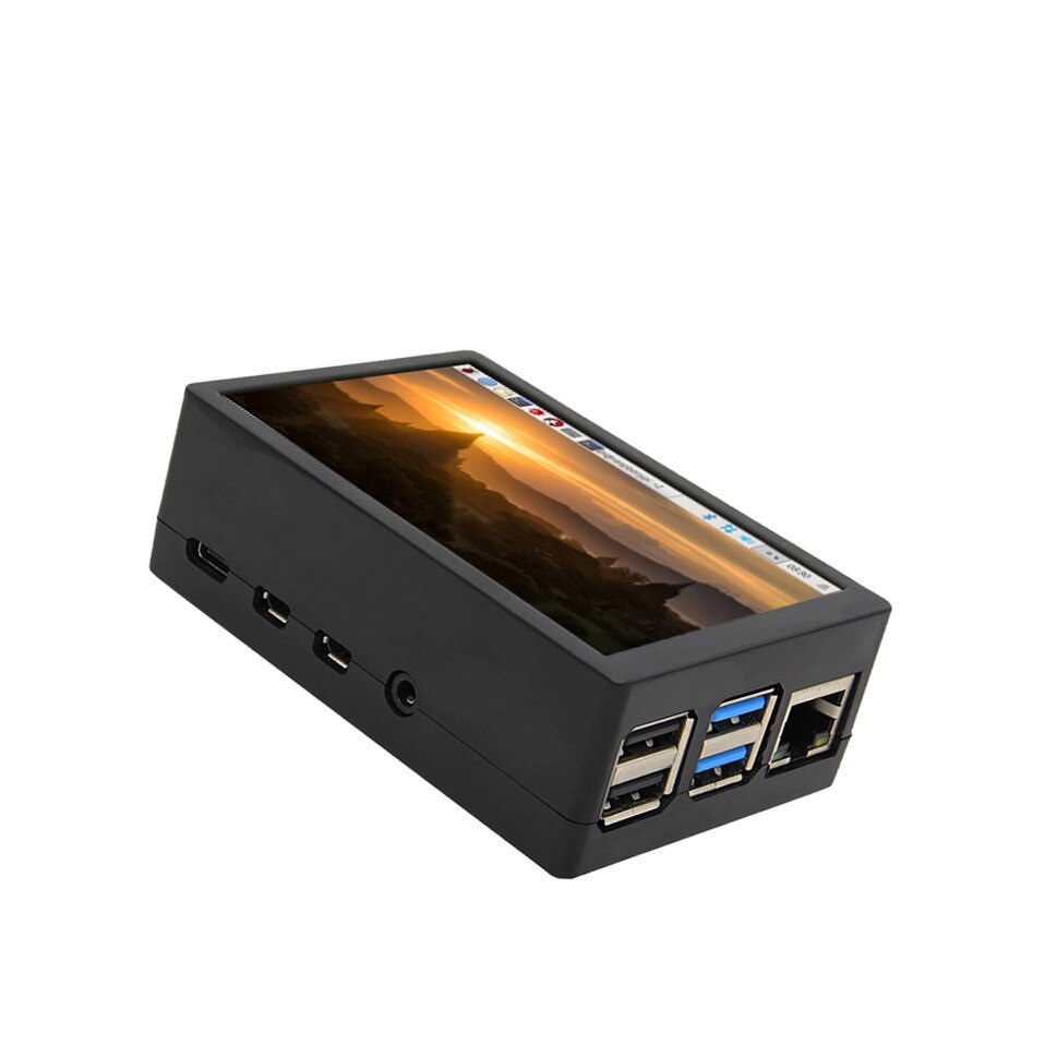 RPi4 3.5 inch 125MHz SPI TFT LCD Display Touch Screen + ABS Case For Raspberry Pi 4 Model B 3B+: For Pi4