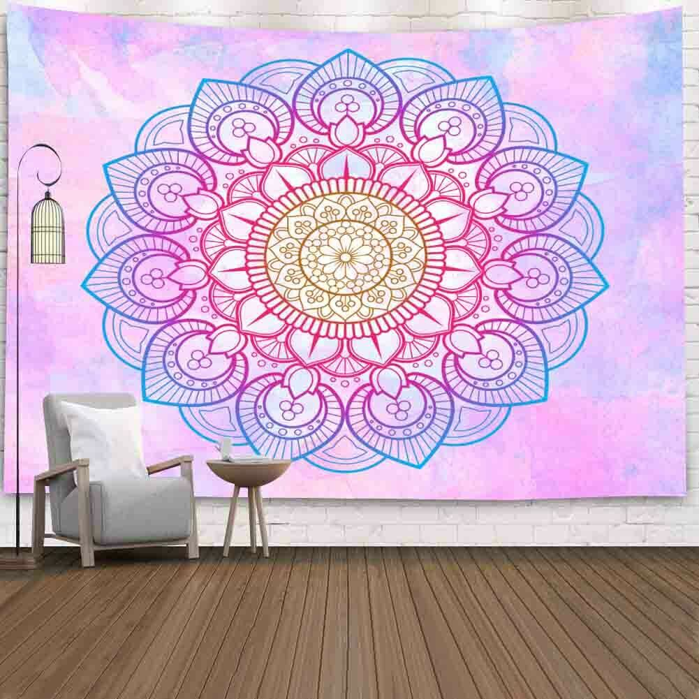 Tapestry Mandala Wall Hanging Boho Cotton Poster Twin Queen Tapestry Home Decor: 5