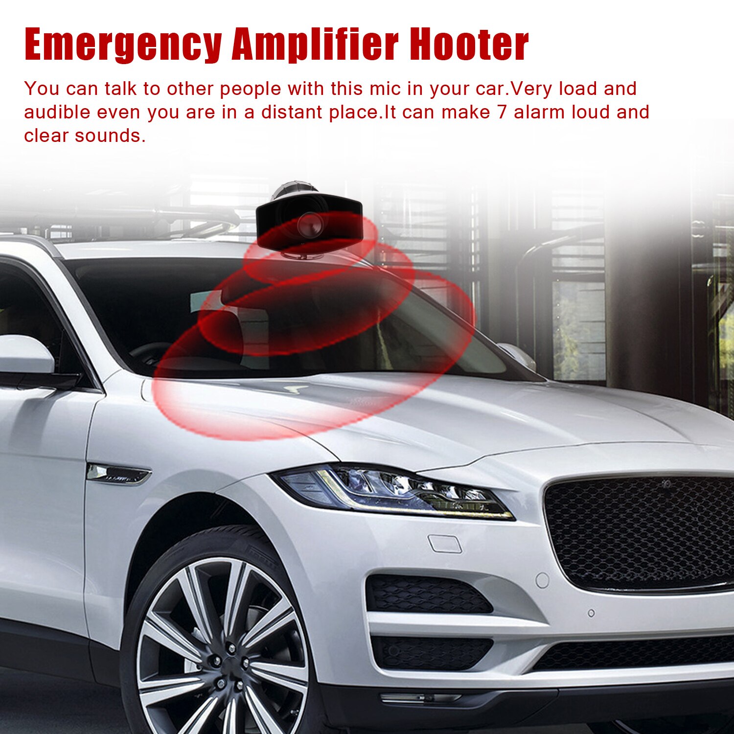 Fine 12V 80W Tone Sound Car Emergency Siren Car Siren Horn Mic PA Speaker System Emergency Amplifier Hooter