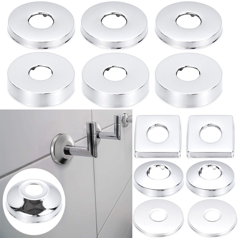 Shower Kitchen Wall Flange Chrome Flange Cover Faucet Accessories Pipe Wall Covers Faucet Decor Faucet Decorative Cover