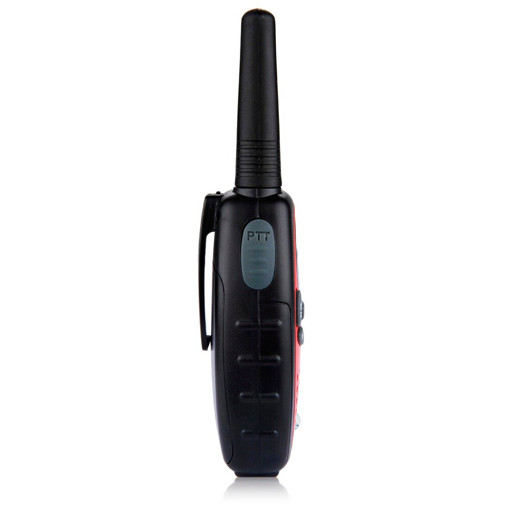 FLOUREON 8 Kanal Twin Walkie Talkies PMR446MHZ 2-Weg Mini Radio 3 KM Reichweite Sprech LCD Display Rot/ schwarz