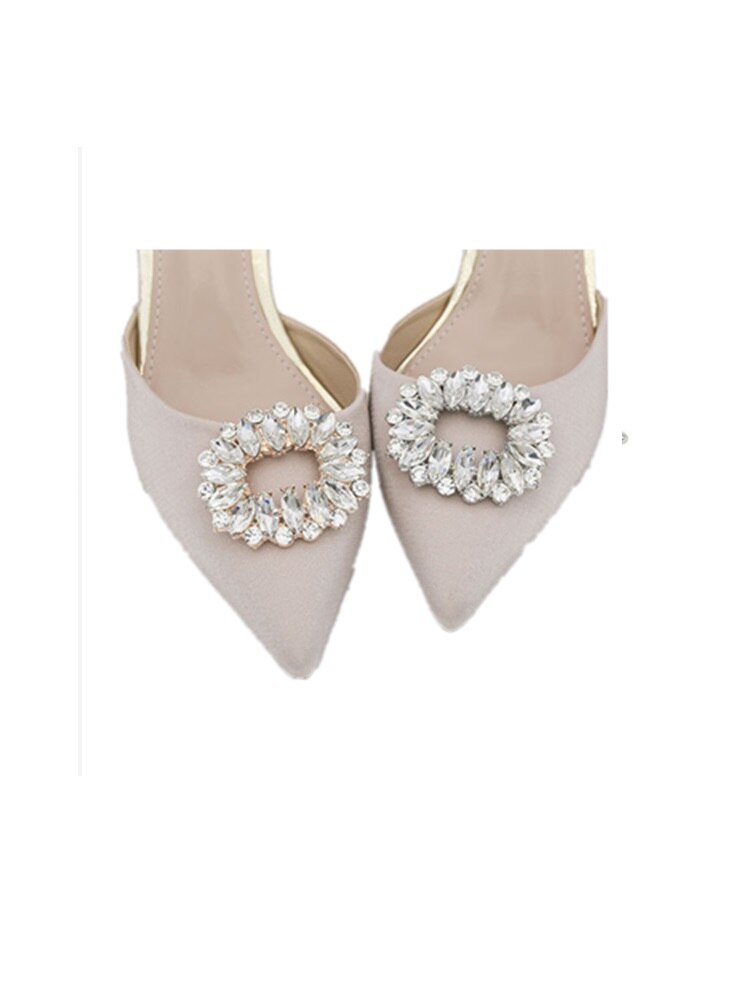 Rhinestone sko spenne sko klips gull sølv sko dekorasjoner kvinner jente bryllup fest daglig bruk
