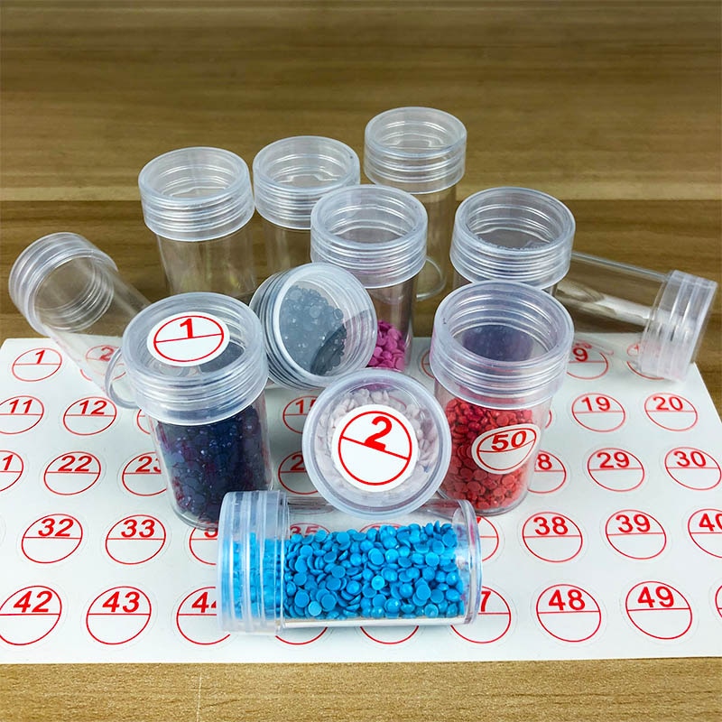 30/60 flaschen transparent Container fallen Diamant Malerei Zubehör Diamant Stickerei Perlen Lagerung Kasten Organizer Werkzeuge