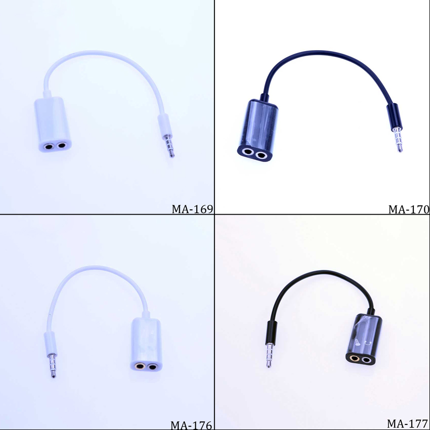 1 Mannelijke Naar 2 Vrouwelijke 3.5 Jack Aux Audio Kabel Hoofdtelefoon Microfoon Splitter Voor Iphone 5 5S 6 6S 7 Plus Laptop Mp3 Speaker