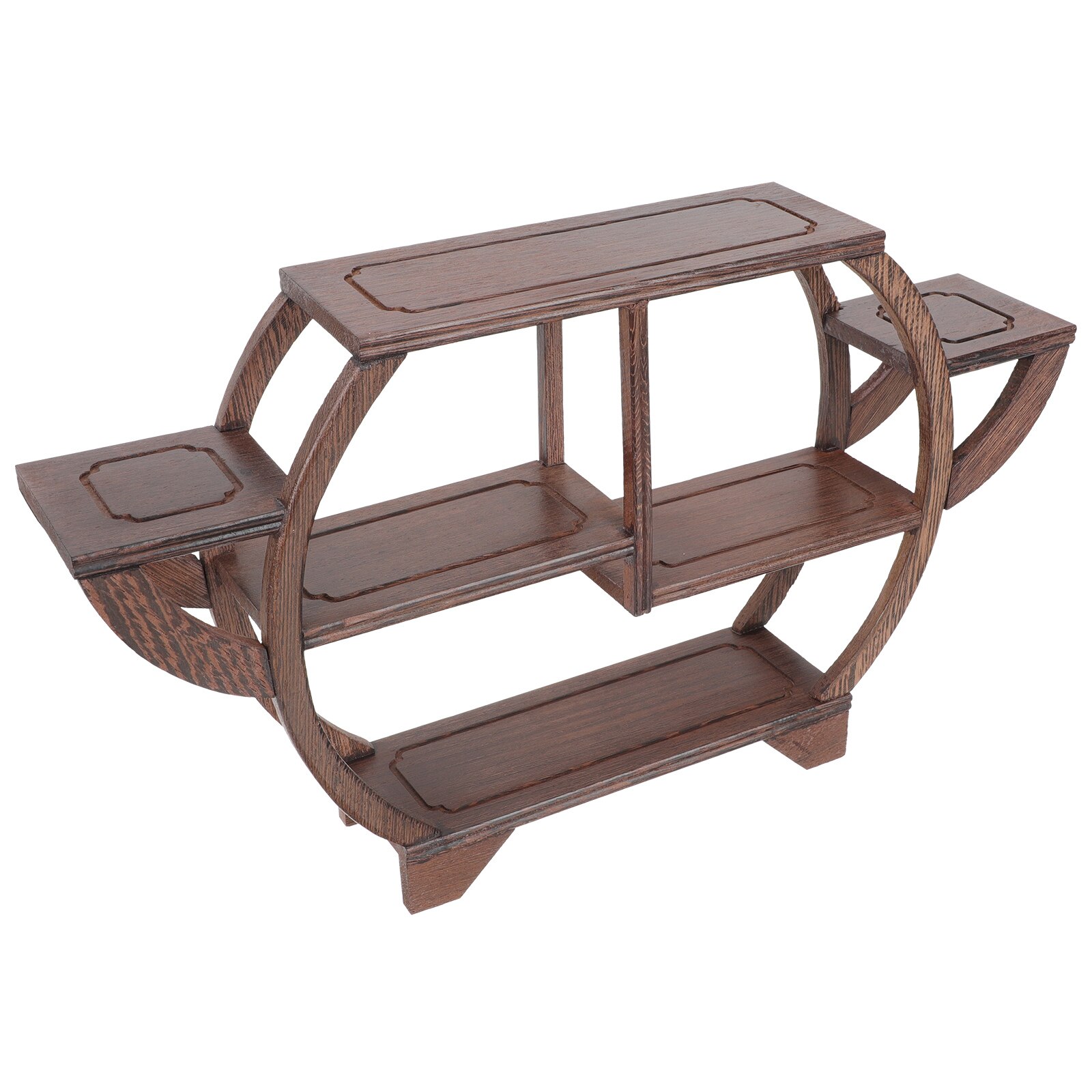 Antique Display Stand Craft Displaying Frame Novel Wooden Antique Storage Rack