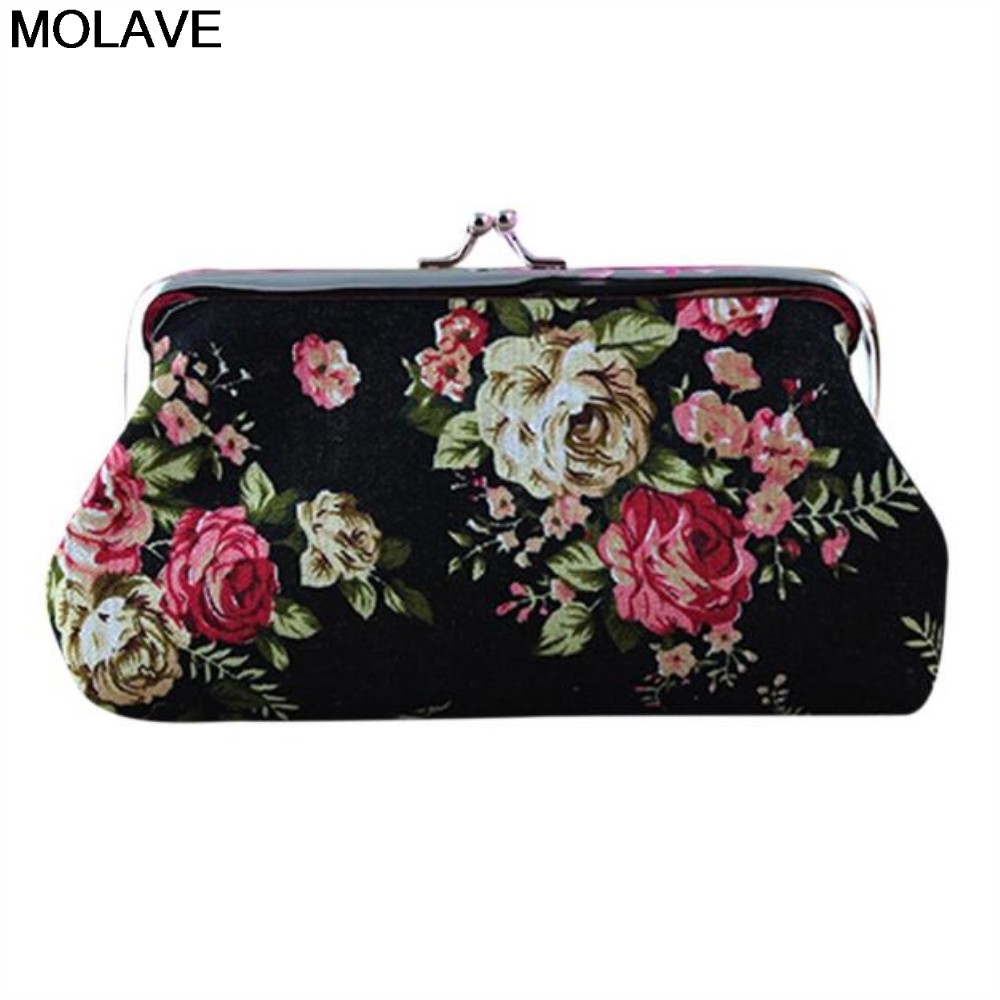 Molave carteira feminina de bolso, mini carteira de mão para mulheres, retrô, vintage, com fecho, bolso para moedas, niqueleira