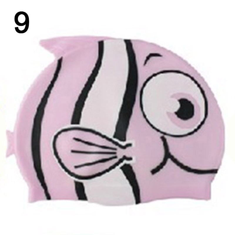 Children Swim Cap Silicone Funny Fish Kids Swimming Bathing Hat for Boys Girls ZJ55