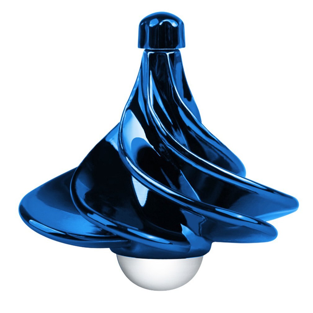 Toupie et doigt jouet roulant pour enfants vent coup tourner Fidget-Spinner éducatif pour les enfants: blue