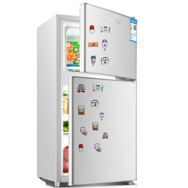 1 Uds. Imán médico bonito de PVC para nevera, imanes de decoración para refrigerador, estetoscopio , pegatinas con mensaje, pizarra, herramienta de