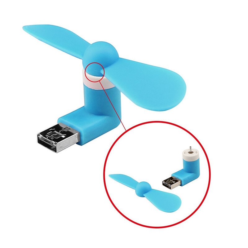 Mini 2 In1 Micro Usb Otg Fan Draagbare Flexibele Cooling Mobiele Telefoon Fan Usb Gadget Voor Otg Android Power Bank desktop Laptop