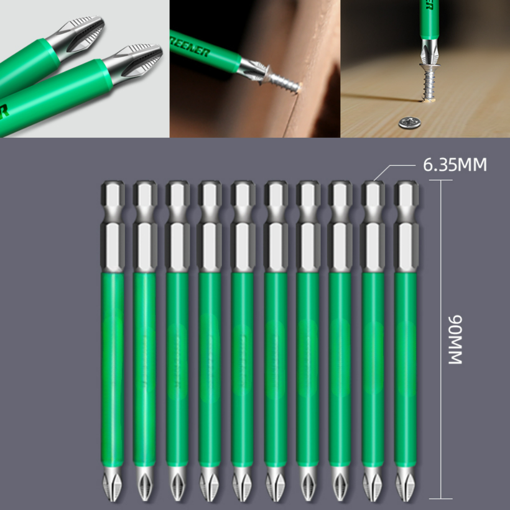 1Pc 90Mm 150Mm Anti-Slip Kruis Sterke Magneet Elektrische Schroevendraaier Bit, Bit, Schroevendraaier Bit