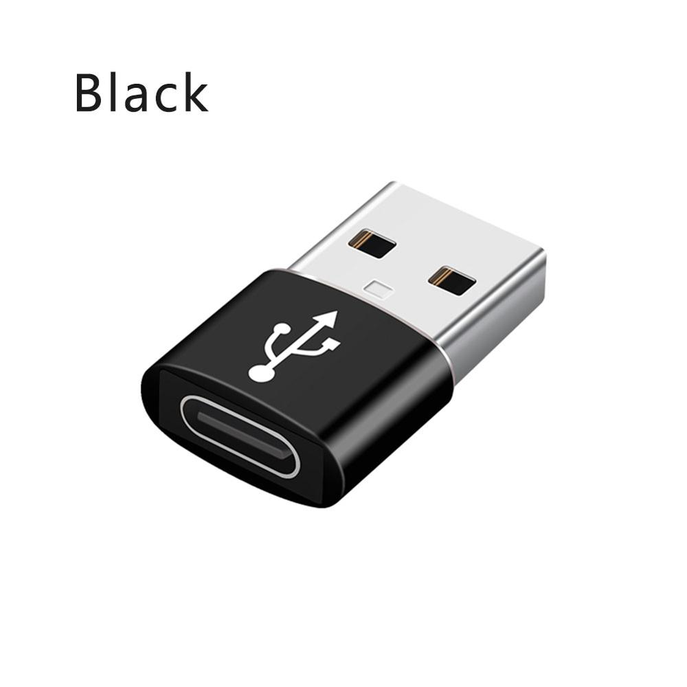 USB3.0 Type C OTG Adapter USB Male to Type-C Female Converter Cable Adapter For PC Laptop Earphone Adapter Computer Accessories: black