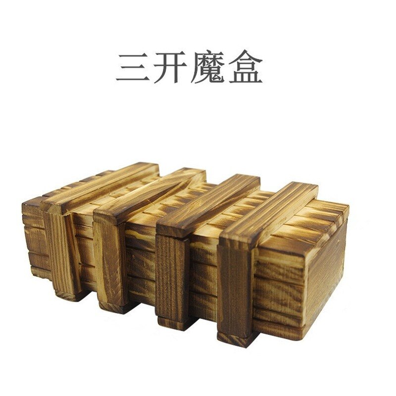 Intelligence Magic Puzzle Wooden Puzzles Secret Box Compartment Brain Teaser Secret Drawer Brain Teaser Logic Magic Toys