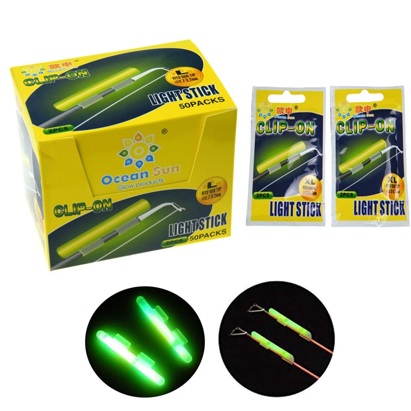 20 stks/partij Vissen Glow Sticks Hengel Night Green Fluorescent Light Visdobbers Glow Sticks Accessoires