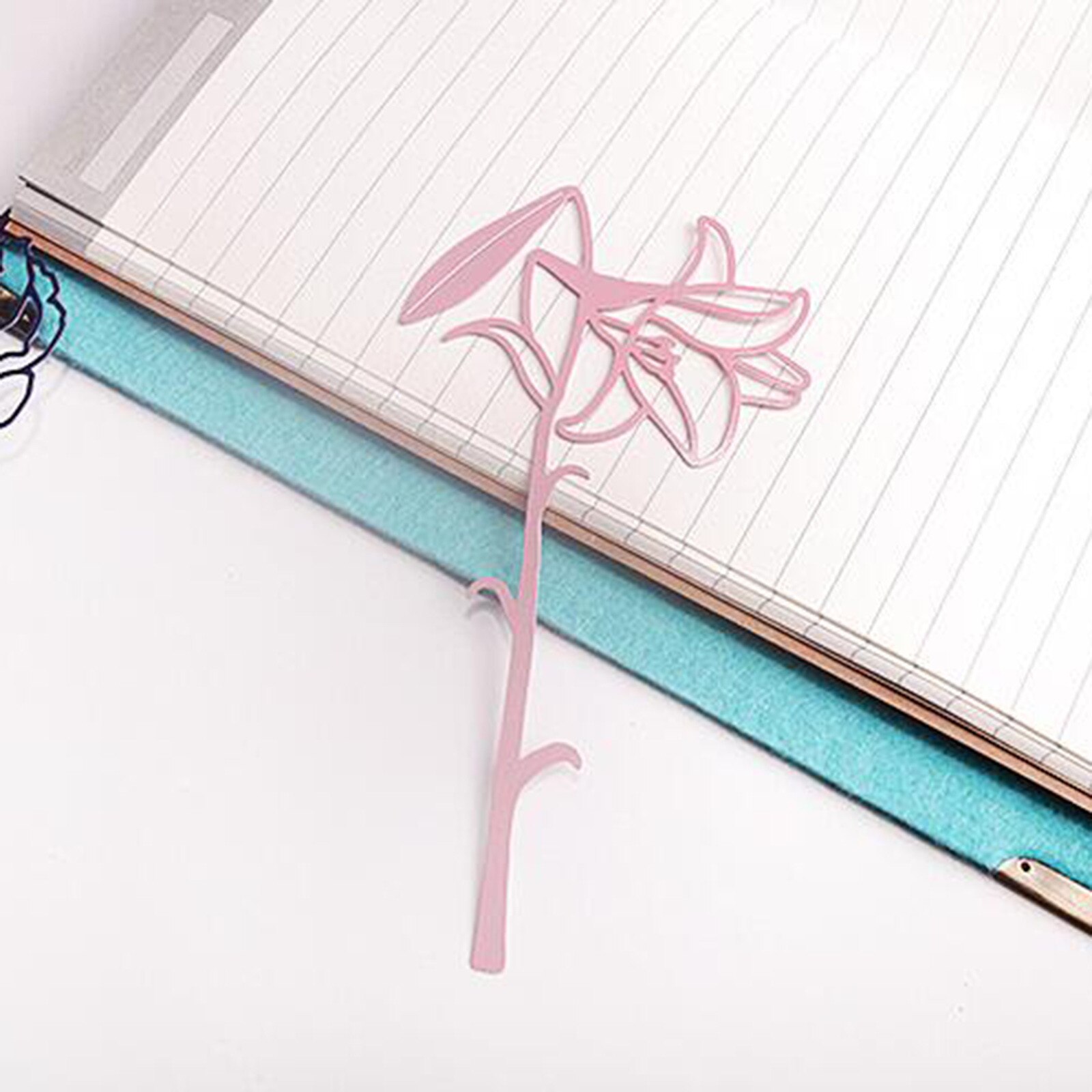 Rose Bloem Metalen Bladwijzer Vintage Roestvrij Staal Bladwijzer Briefpapier Student Office Supply Valentijnsdag #30