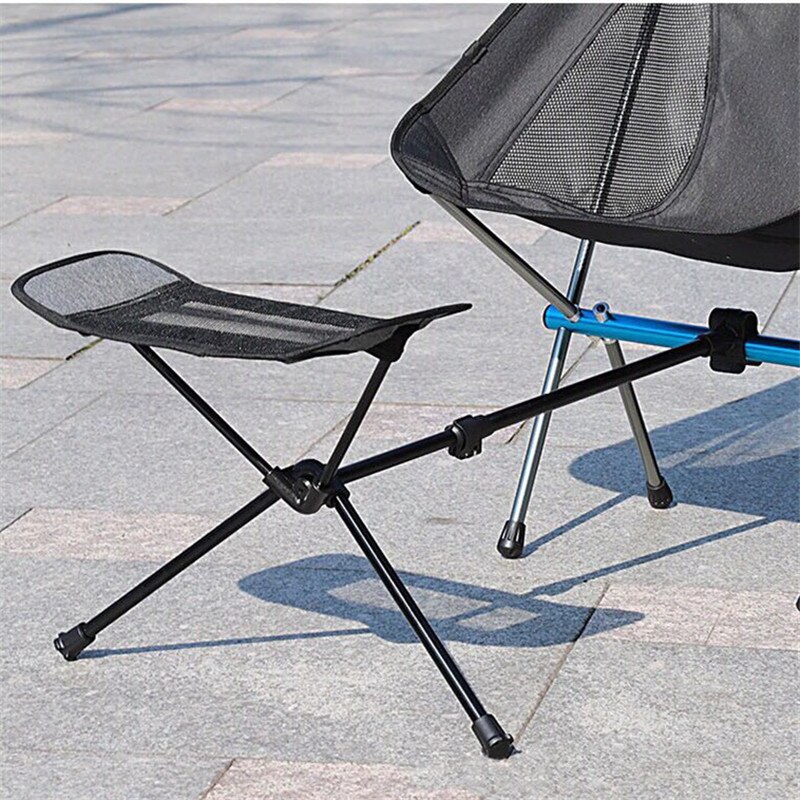 Outdoor Draagbare Vouwen Stoel Voetsteun Fauteuil Voet Intrekbare Been Kruk Reizen Vissen Camping Stoel