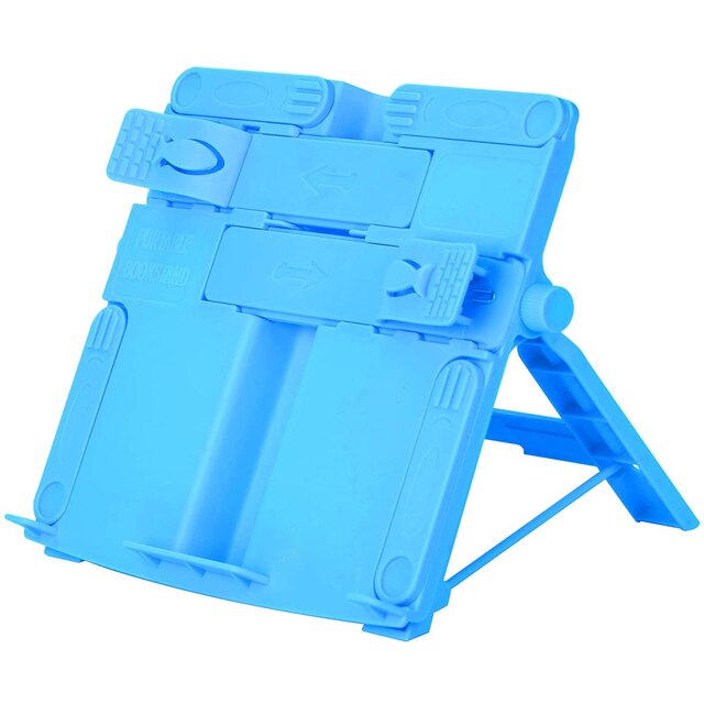 Book Reading Stand 180° Adjustable Stand For Kids Reading Textbook Holder Kid’S Bookend Support Limiter For Books: Blue