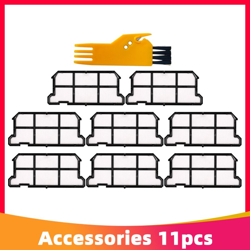 Roller Brush Spin Brushes Strainer Filter Mop Cloth for Chuwi iLife V7 / V7s / V7s Pro V7s Plus Robot Vacuum Cleaner Spare Part: 8 Strainer