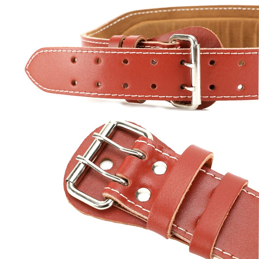 Di cuoio della Cinghia di Sollevamento Pesi Bilanciere Powerlifting tozzo palestra Protettore Lombare Cintura bodybuilding Allenamento Muscolare Peso Cinghia di Sollevamento