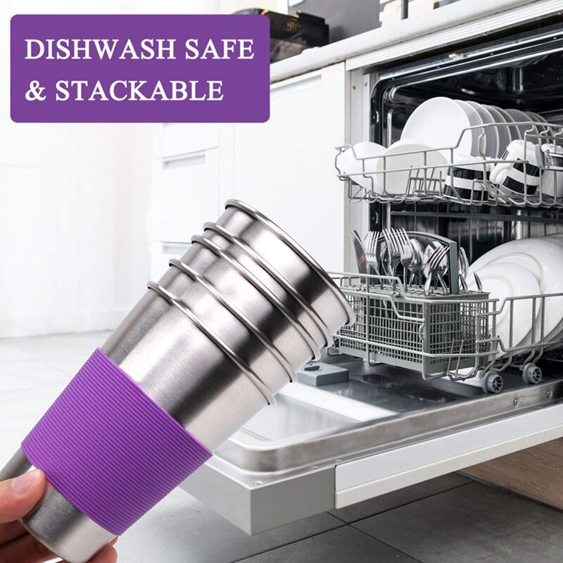 Stainless Steel Kids Cups with Lids,16Oz Spill Proof Kids Tumbler with Lids,Metal Kids Water Cups with Lids