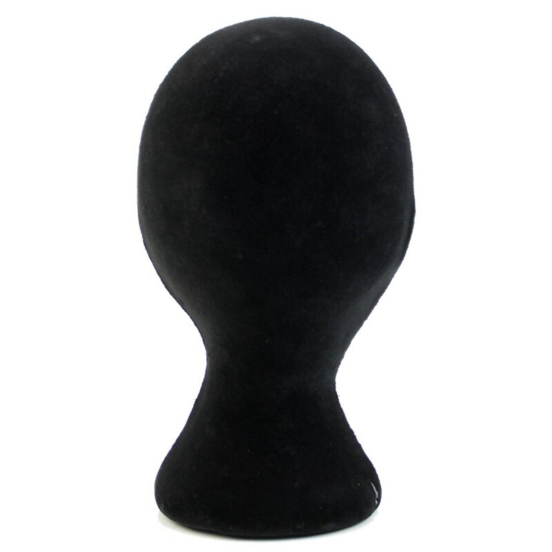Mannequin femme en mousse de styromousse tête Mannequin modèle perruques lunettes présentoir noir