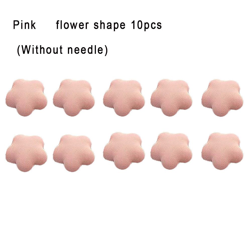 10 st halkfria filthållare halkskydd plastnål plagg lakan spänne blomfilthållare madrassklämma: Rosa -10 st
