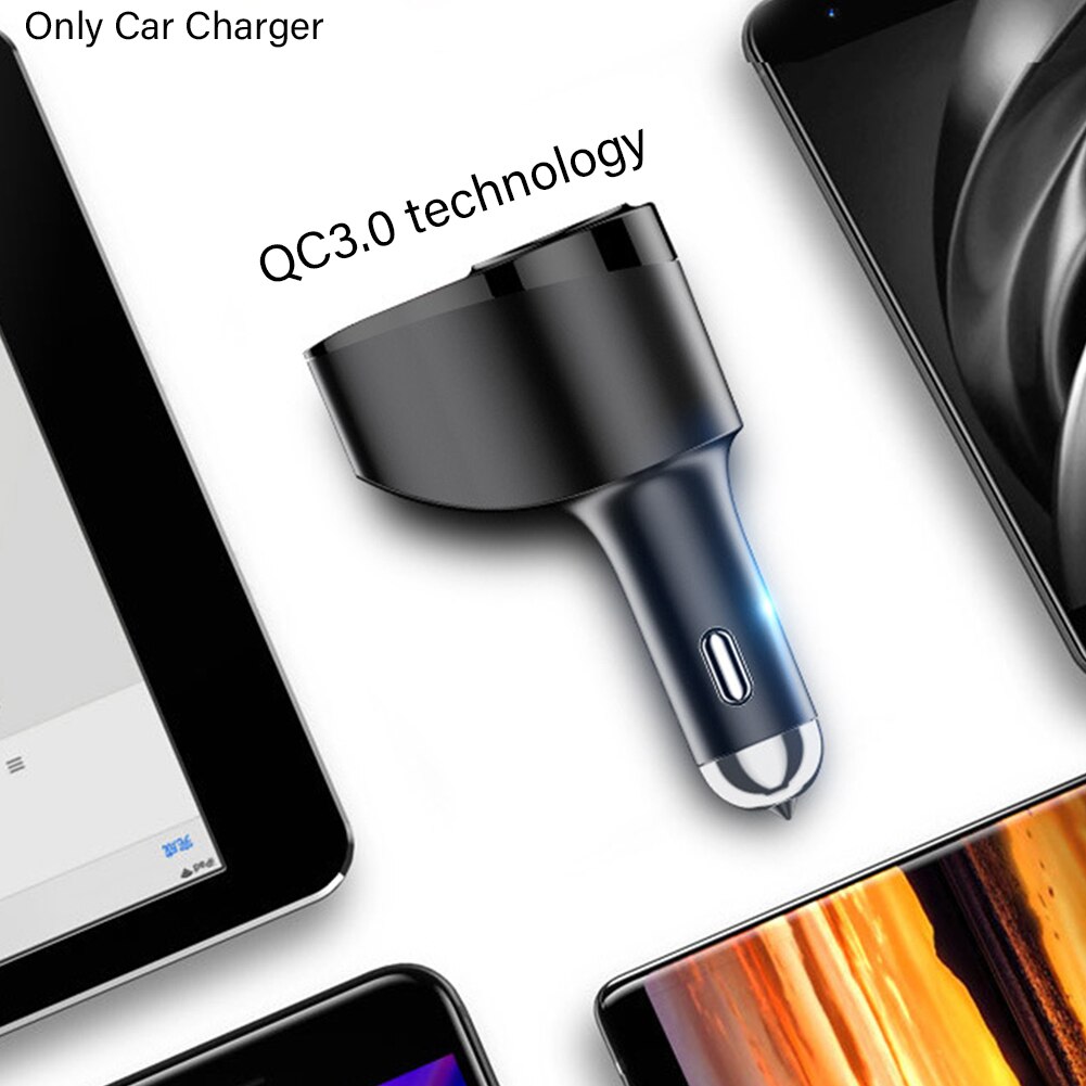 Mini cargador portátil para coche, mechero de carga rápida ABS, adaptador USB de velocidad rápida, divisor de enchufe, conector de Cable de doble puerto