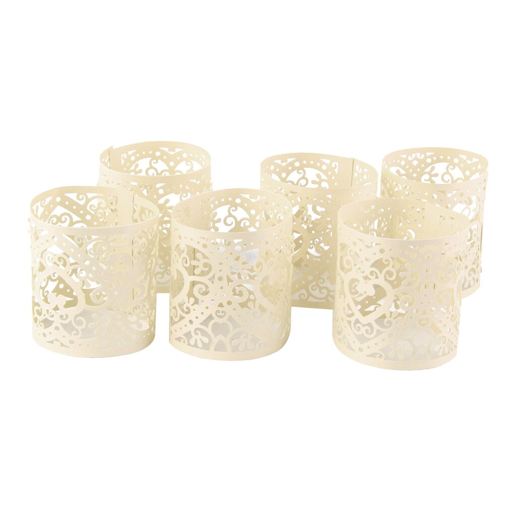 18pcs Table Decorations Wedding Party Tea Paper Tea Light Tea Heart Card for Wedding Christmas Party Table Decorations