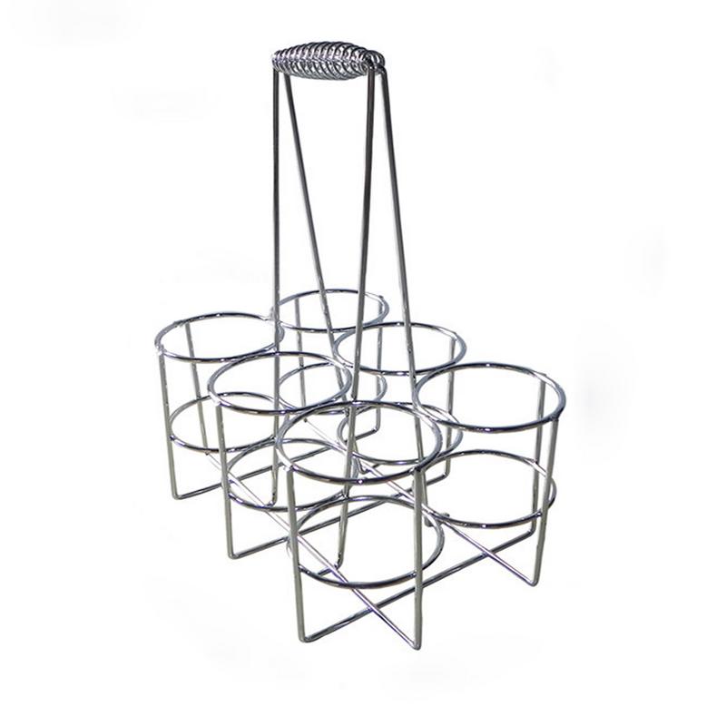 Beer Crate Bottle Carrier Also For Cans Beer Metal Storage Rack With Handle Bar Accessories Camping Supplies