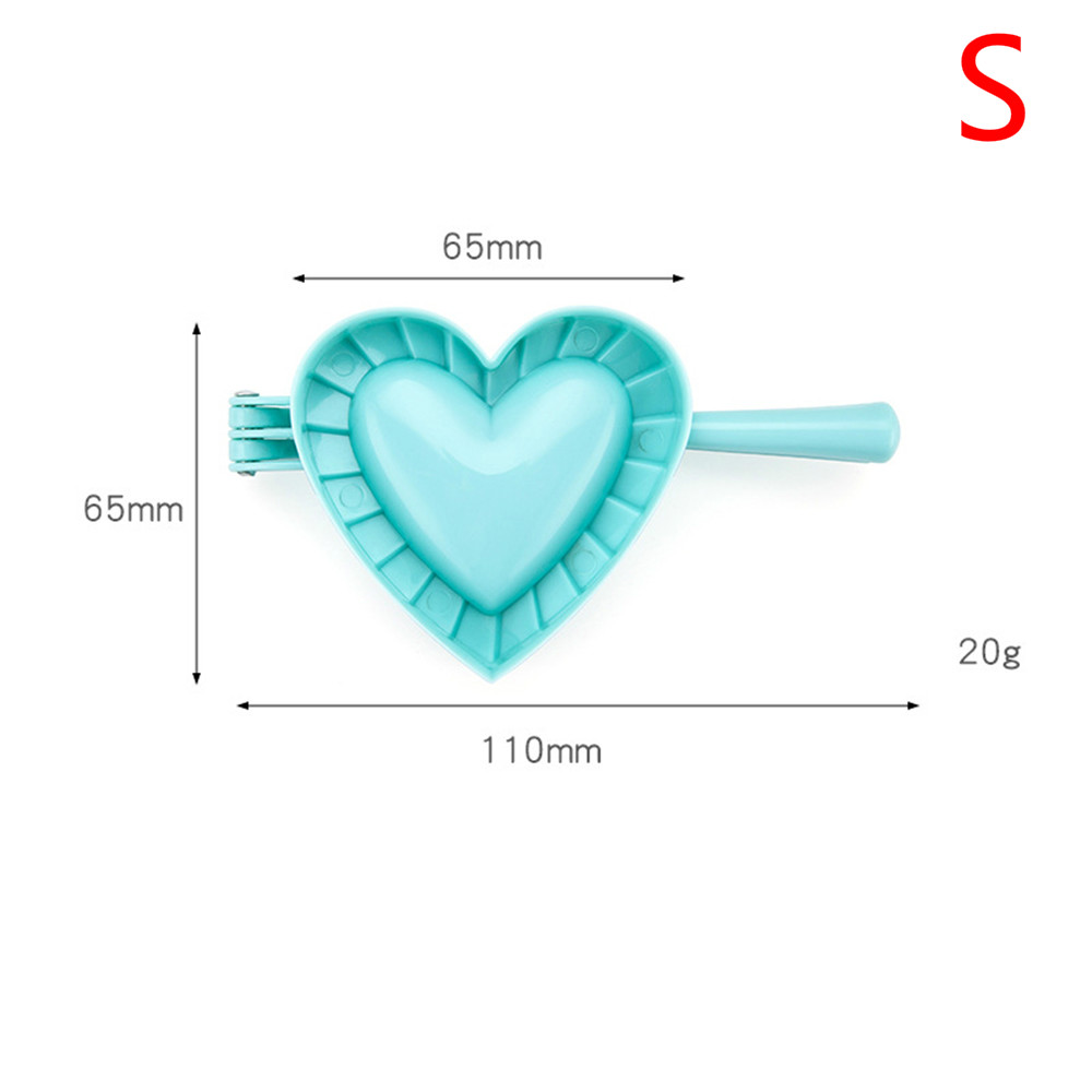 1PC S/M/L 3 Model Keuken Knoedel Mallen Plastic Deeg Druk Dumpling Pie Ravioli Mould Koken gebak Jiaozi Maker Chinese Voedsel: Heart S
