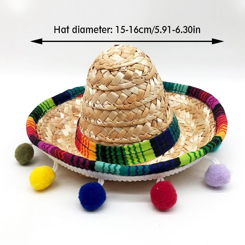 Chapéu de festa mexicano de aba larga colorido verão sombrero festa chapéu de sol engraçado chapéus de palha de halloween para homens acessórios femininos