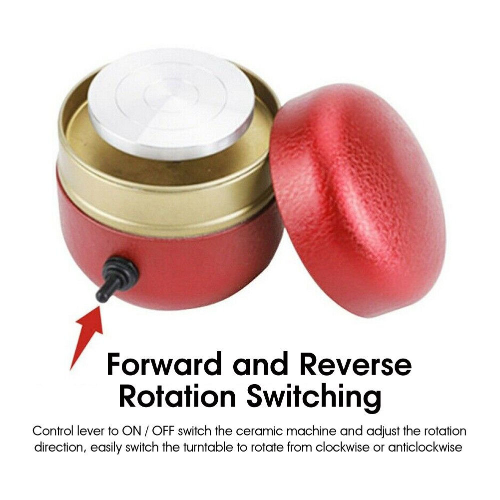 Mini Electric Pottery Wheel Ceramic Machine Pottery Wheel Machine Ceramic Shaping Tool Work Clay Art Craft Diy Machine