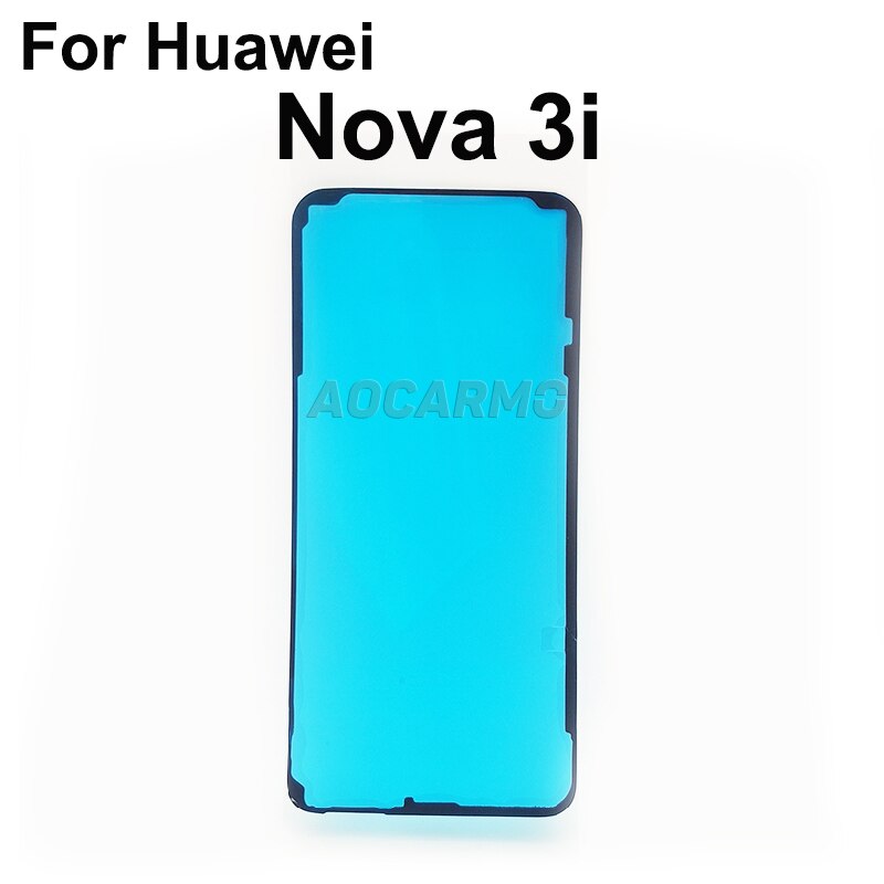 Aocarmo Voor Huawei Nova 3i Terug Frame Batterij Cover Lijm Achter Deur Sticker Lijm Tape: Default Title