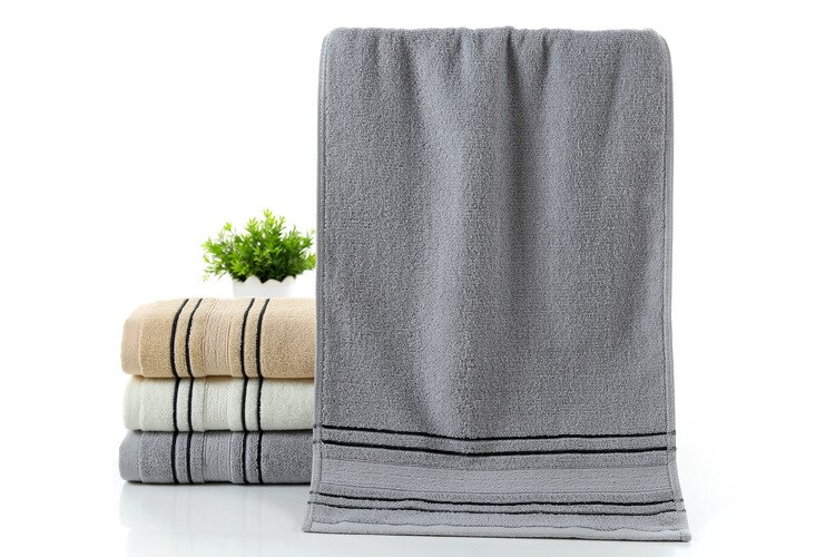 3 Stuks Set Grijs Katoenen Handdoek Set Voor Mannen Toalla 2Pc Gezicht Washandje Handdoek 1Pc Bad handdoek Camping Douche Handdoeken Badkamer