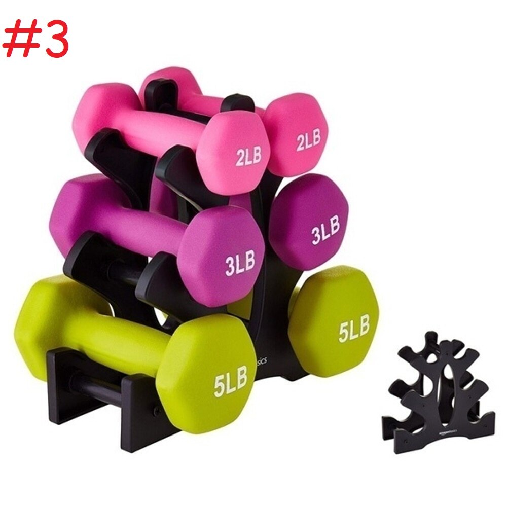 3-Tier Weight Lifting Rack Stands Dumbbell Weightlifting Holder Dumbbell Floor Bracket Home Exercise Accessories