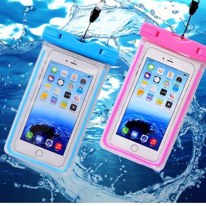 Funda Universal impermeable para teléfono móvil, carcasa de PVC transparente sellada bajo el agua para natación, para iPhone 8, samsung S9