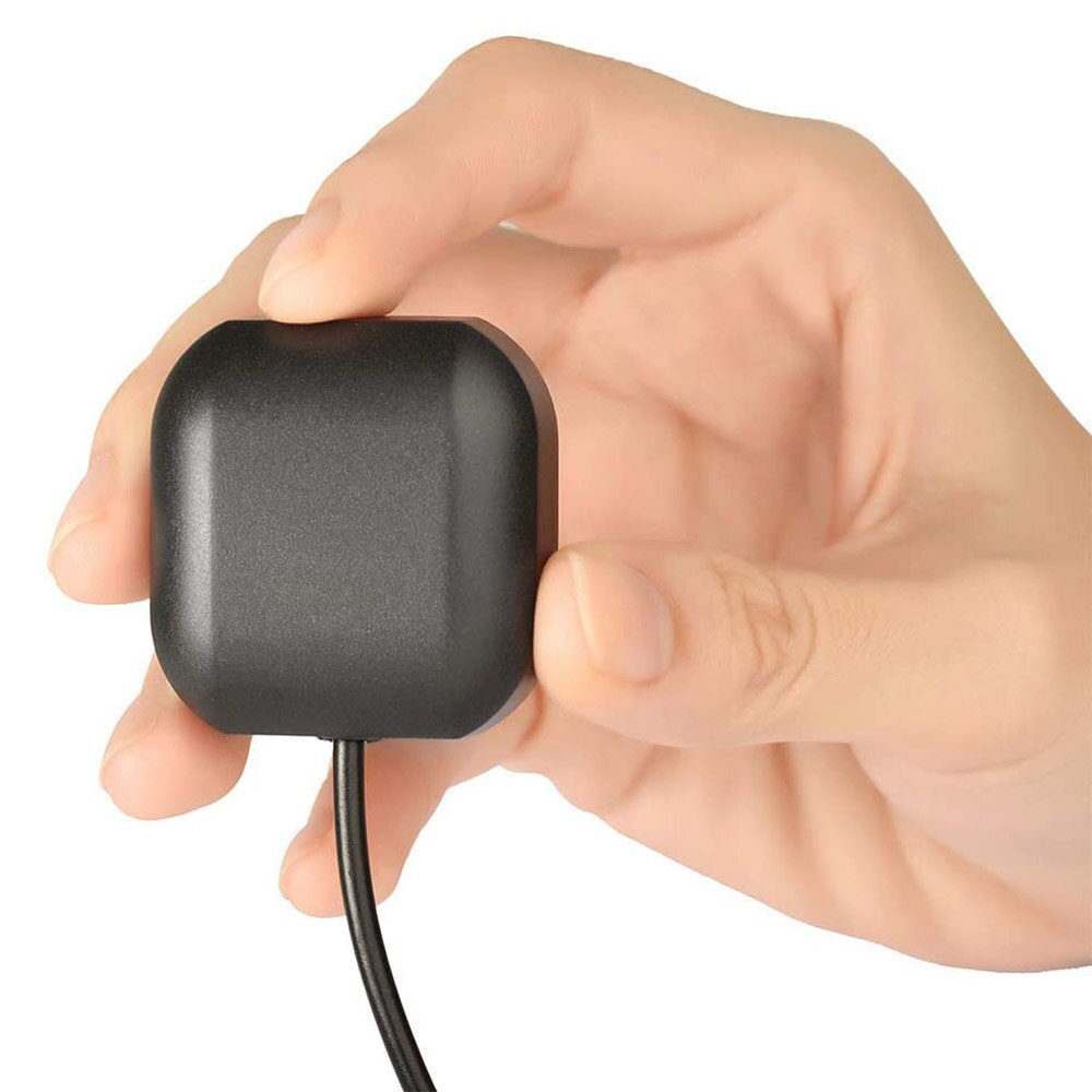 Eightwood Vehicle Waterproof Active GPS Navigation Antenna with SMA Male for Car Stereo Head Unit GPS Navigation System Module