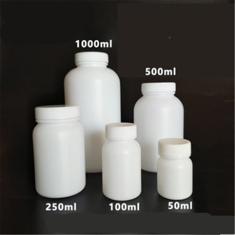 white plastic wide mouth bottle with inner cover,reagent bottle 50ml 100ml 250ml 500ml 1000ml