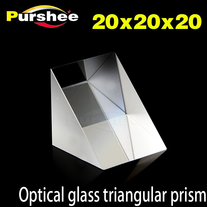 Optical glass driehoekig prisma (20x20x20mm)