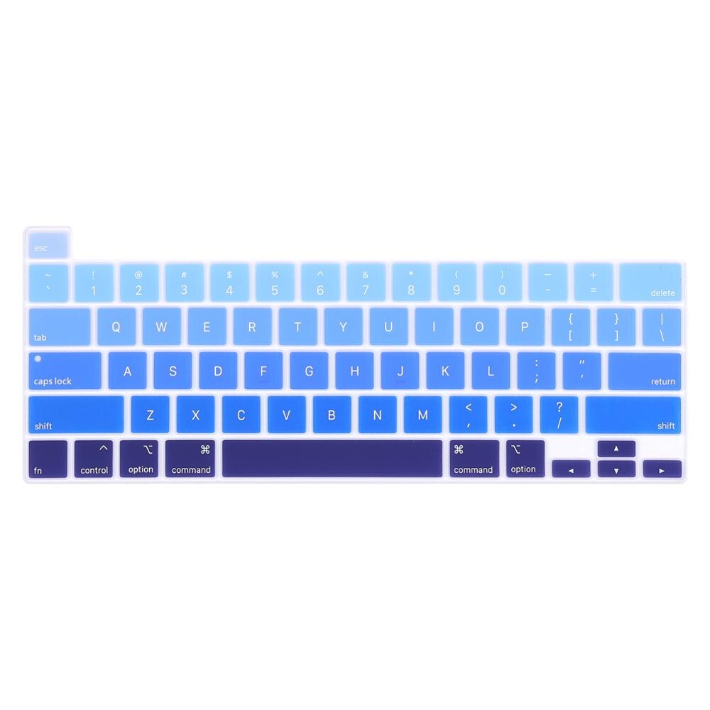 UNS Englisch EU Spanisch Arabisch Französisch Russische Tastatur Abdeckung Silikon Haut für Neue MacBook Pro 13 16 A2141 A2289 a2338 M1 UNS: US English blue
