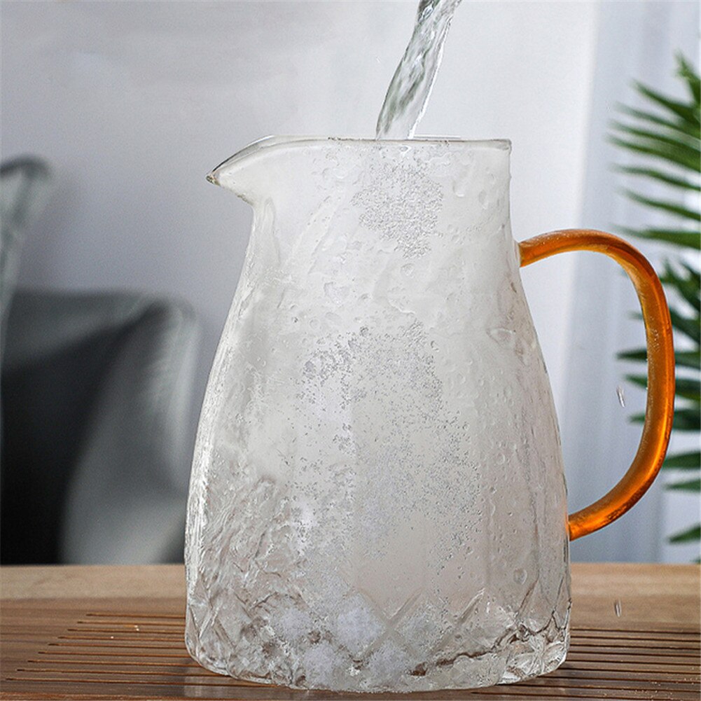 1000ML szklany dzbanek robić wody o dużej pojemności dzbanek robić herbaty z pokrywką robić szkła robić domu dzbanek na wodę dzbanek na herbatę robić gorącej zimnej herbaty sok # W0