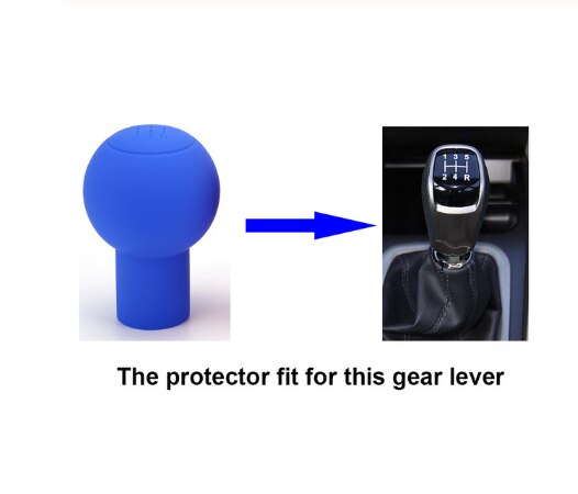 Bouton de changement de vitesse en Silicone rond de voiture couvercle manuel automatique levier antidérapant manette de vitesse boutons étui protecteur bosse bâton Jarket: blue 24R
