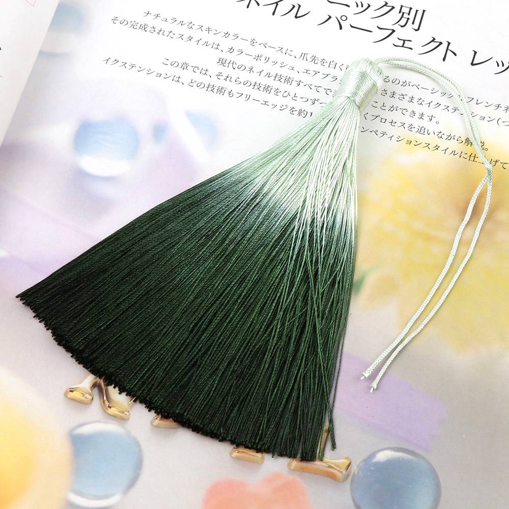 Boucles d'oreilles en Polyester à franges 13cm | 2 pièces, frange pour téléphone portable, bijoux à bricoler, chaîne porte-clés auto-même, boucle d'oreille, pendentif: 8